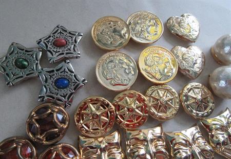 1980's Button Covers Lot Clothing Accessories