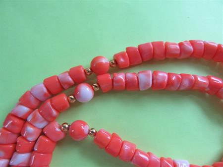 Vintage Lucite Orange Necklace 