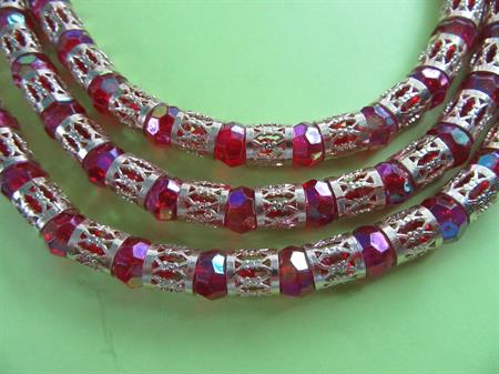 1950's Red Lucite Earrings Set Vintage Jewelry 