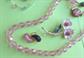 Vintage Costume Jewelry Lot Pinks Orange Crystals Cloisonné  Flowers Glass Beads