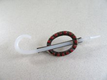 1920's Glass Cane Pin Antique Jewelry
