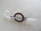 1920's Hand Blown Glass Cane Pin Antique Costume Jewelry