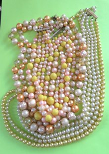 1950s Necklaces  Lot Hong Kong Japan Vintage Signed Jewelry