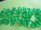 Mod 1960's Long Necklaces Vintage Costume Jewelry '60's Accessories Yellow Green