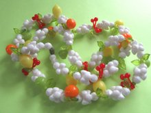 1960's Fruit Salad Necklace For Restringing  Beads 