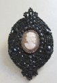 Genuine Cameo Victorian Beaded Pin