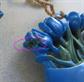 1940's Blue Daisy Light Pulls Vintage Kitchen '40's Kitchen Decor Repurpose Upcycle