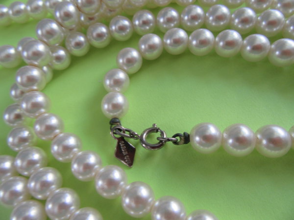 Sarah Coventry Faux Pearl Long Necklace Vintage Jewelry