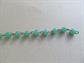 Vintage Green Glass Bead Chain Lot Destah Jewelry Making Beads Old Stock 