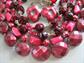 Vintage Cranberry Jewelry Lot Bangles Multi Strand Necklace Beads Earrings Costume Jewelry 1950's and Up