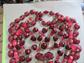 Vintage Cranberry Jewelry Lot Bangles Multi Strand Necklace Beads Earrings Costume Jewelry 1950's and Up