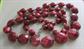 Vintage Cranberry Jewelry Lot Bangles Multi Strand Necklace Beads Earrings Costume Jewelry 1950's and Up