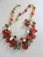 Vintage Necklace Lot Western Germany Wood Lucite Costume Jewelry Earth Tones