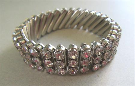 1950s Expansion Rhinestone Bracelet Vintage Jewelry Smaller Wrist