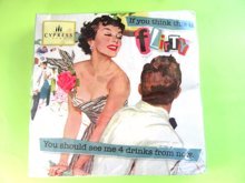 1950's Retro Style Paper Napkins 3 Packages Cypress Hill Party Supplies Cocktails Bar 