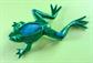 Vintage  Frog Pin Toad Figural Blue Green