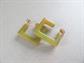 Bakelite Mod Pierced Earrings Melon Square Vintage Costume Jewelry