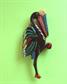 1940's Lucite Flamingos Pin Miami Souvenir Hand Painted Vintage Costume Jewelry Tropical Beach Figural