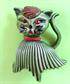 Vintage Anthropomorphic Cat Pin Signed JJ