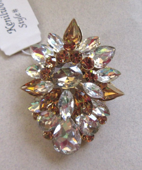 Kenilworth Rhinestone Pin Vintage Jewelry Original Tag