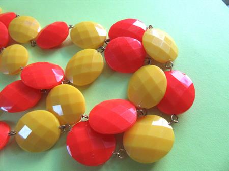 Western Germany Mod 1960's Lucite Necklace Signed Jewelry