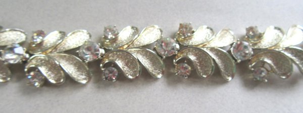 Vintage Coro Rhinestone Bracelet Signed Vintage Jewelry 1950's Accessories