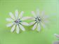 Vintage Daisy Pierced Earrings Old Stock Your Color Choice Hippie Costume Jewelry