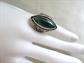 Sterling Silver Malachite Ring Size 8 Fine Jewelry 925 Genuine Stone 15.4 Grams