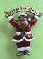 Merry Christmas Retro Santa Pin Costume Holiday Jewelry