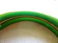 Green Bakelite Triple Bangle Bracelet Stack Set  Vintage Costume Jewelry