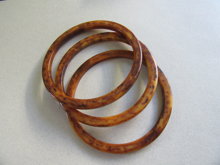 Vintage Bakelite Bangle Bracelet Set Stack  Mississippi Mud 