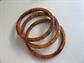 Bakelite Bangle Matched Bracelet Stack Set Mississippi Mud Vintage Costume Jewelry