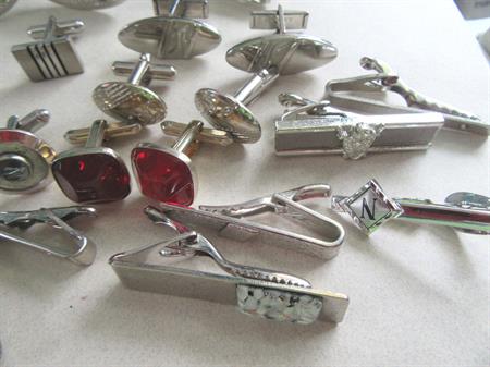 Vintage Cufflinks Tie Clip Lot Swank Mens Jewelry 