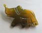 Carved Lucite Elephant Pin Figural Vintage Costume Jewelry Pachyderm