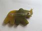 Carved Lucite Elephant Pin Figural Vintage Costume Jewelry Pachyderm