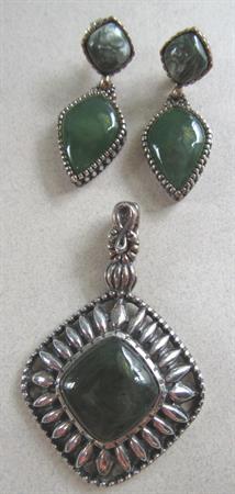 Silpada Gem Sterling Silver Pendant Necklace Set  Fine Jewelry