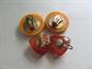 Bakelite Earrings Screw On and Clip Ons Butterscotch One Pair Needs Tightening Vintage Costume Jewelry