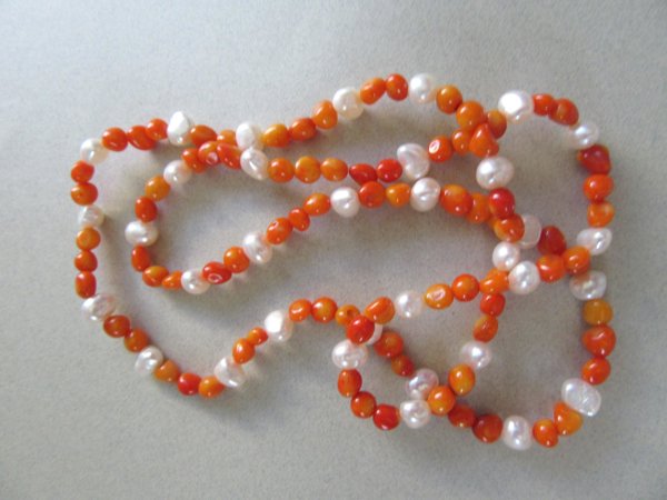 Genuine Coral & Pearl Beads Jewelry Making Supplies