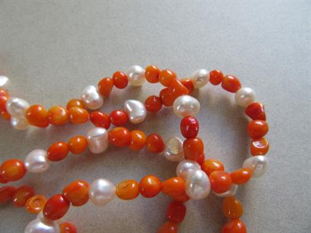 Genuine Coral Pearl Beads Jewelry Making 