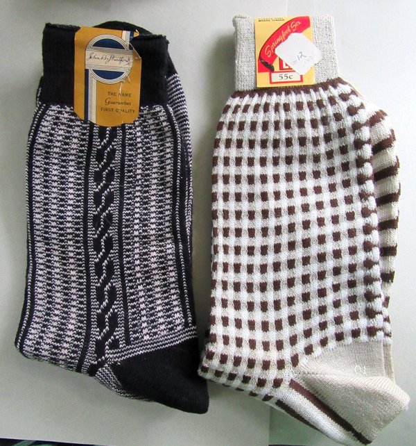 Men's Vintage Cotton Socks  Size 12 