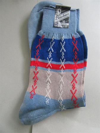 Mens Vintage Genuine Argyle Socks with Label Cotton Braeburn Hosiery 1950's Clothing Accessories Old Stock