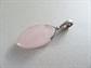 Genuine Pink Rose Quartz Sterling Silver Pendant Fine Jewelry Chakra