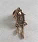 Vintage Cuckoo Clock Tie Tac or Pin Vintage Costume Jewelry Clocks