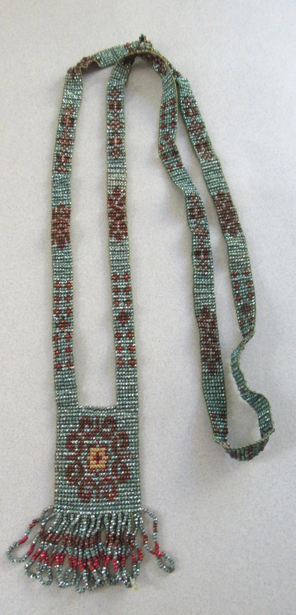 1920's Art Deco Micro Bead Necklace Vintage Jewelry 