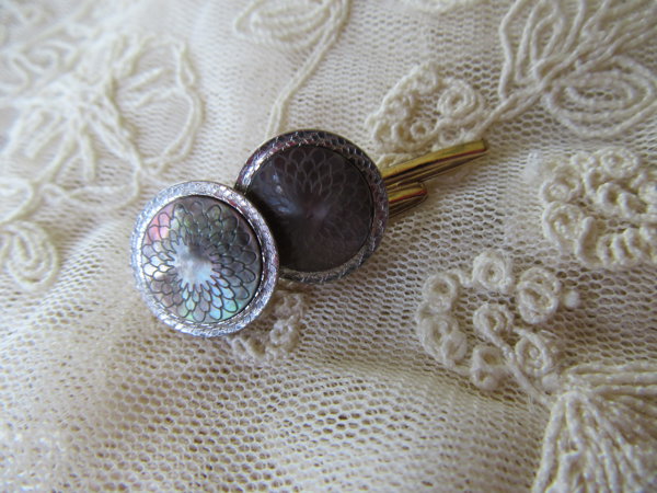 Victorian Mother Of Pearl Cufflinks Mens Jewelry 