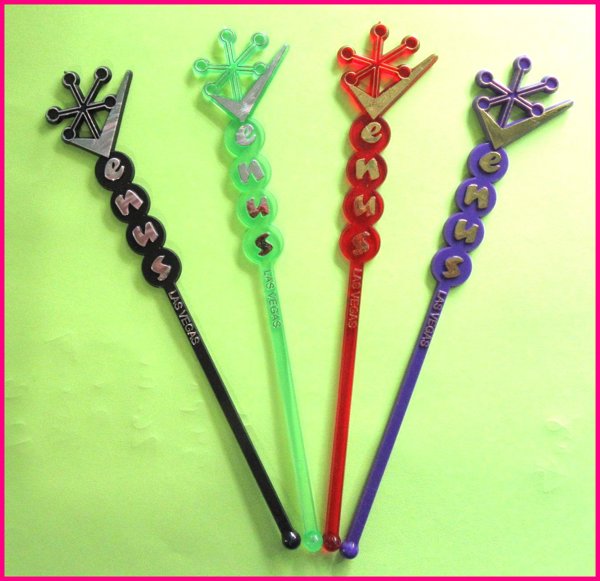 Original SHAG Swizzle Sticks Set Josh Agle Venus Room Venetian Hotel RARE