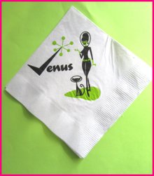 Rare Original SHAG Bar Napkins Set Josh Agle Venus Room Lounge Venetian Hotel 