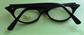 Retro 1980's Rhinestone Black Cat Eye Glasses Ladies Sock Hop 1950's Costume Party or Play