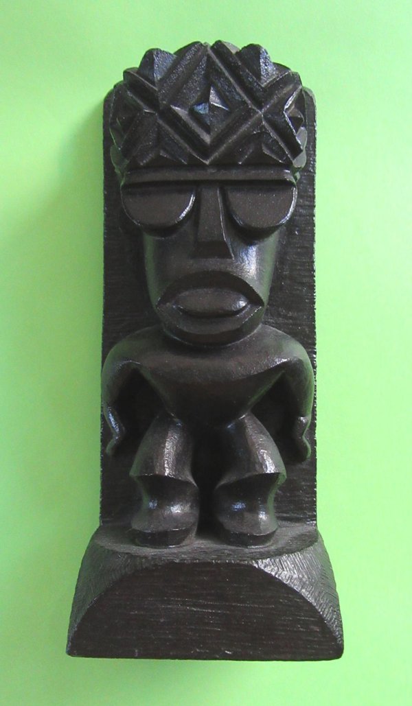 Vintage 1960's Coco Joe Lava Tiki Statue Hawaiian Collectibles 