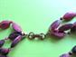 Mod 1960's Trippy Long Necklace Beads Pink and Black 60's Accessories